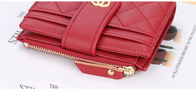 Portafogli in pelle per donne Borse di design di lusso con porta carte Borsa per soldi carina con cerniera Porta monete Monederos Para Mujer_voghion.com