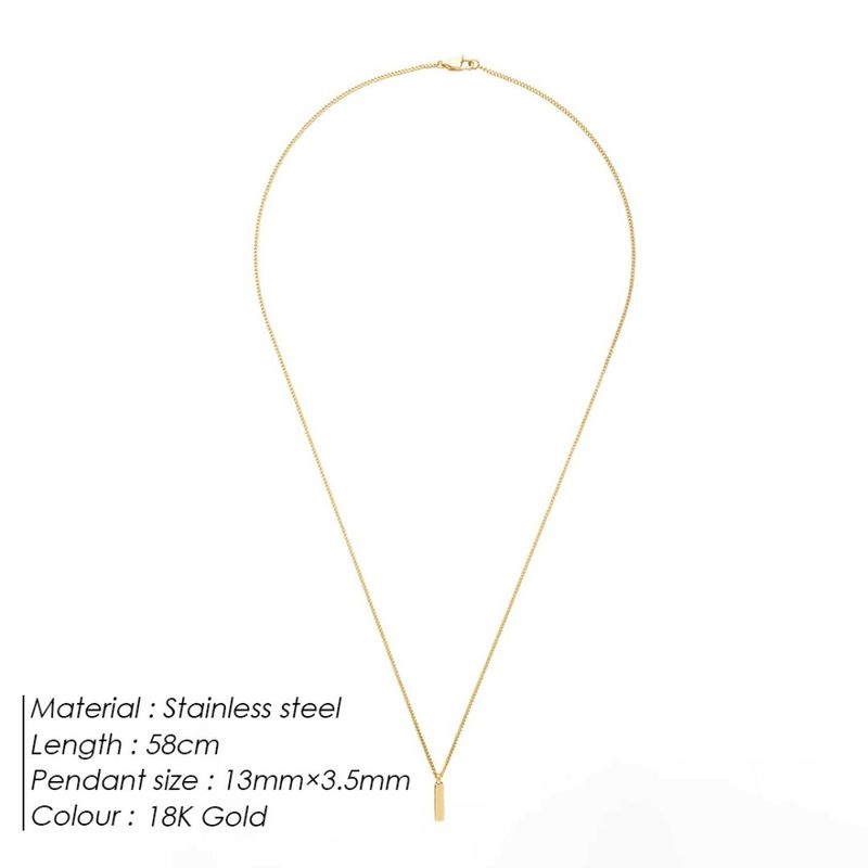 Collana cubana semplice e di nicchia per la moda maschile, design di personalità, senso di luce, catena di lusso per clavicola_voghion.com