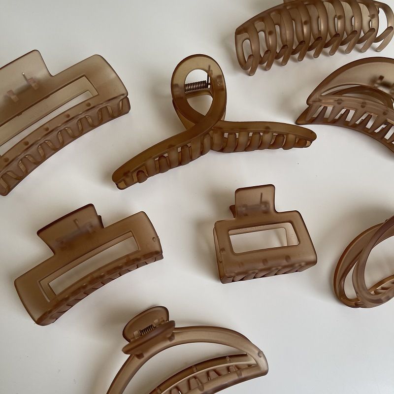 Pince à cheveux en forme de disque pour cheveux de couleur curry, accessoire de coiffure pour célébrités d'Internet coréennes, pince à cheveux en forme de requin, pince à frange, arrière de la tête pour femmes, automne_voghion.com