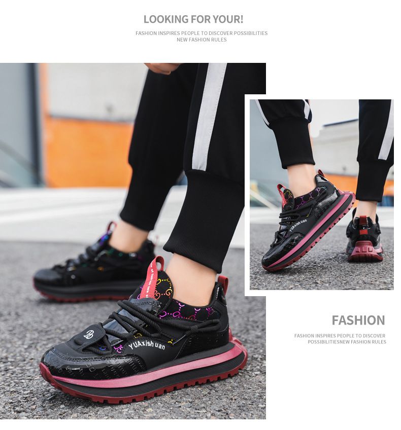 Scarpe da uomo autunno e inverno 2024 nuove scarpe sportive con suola spessa scarpe di alta qualità in mesh fresco scarpe di nicchia alla moda scarpe da papà_voghion.com