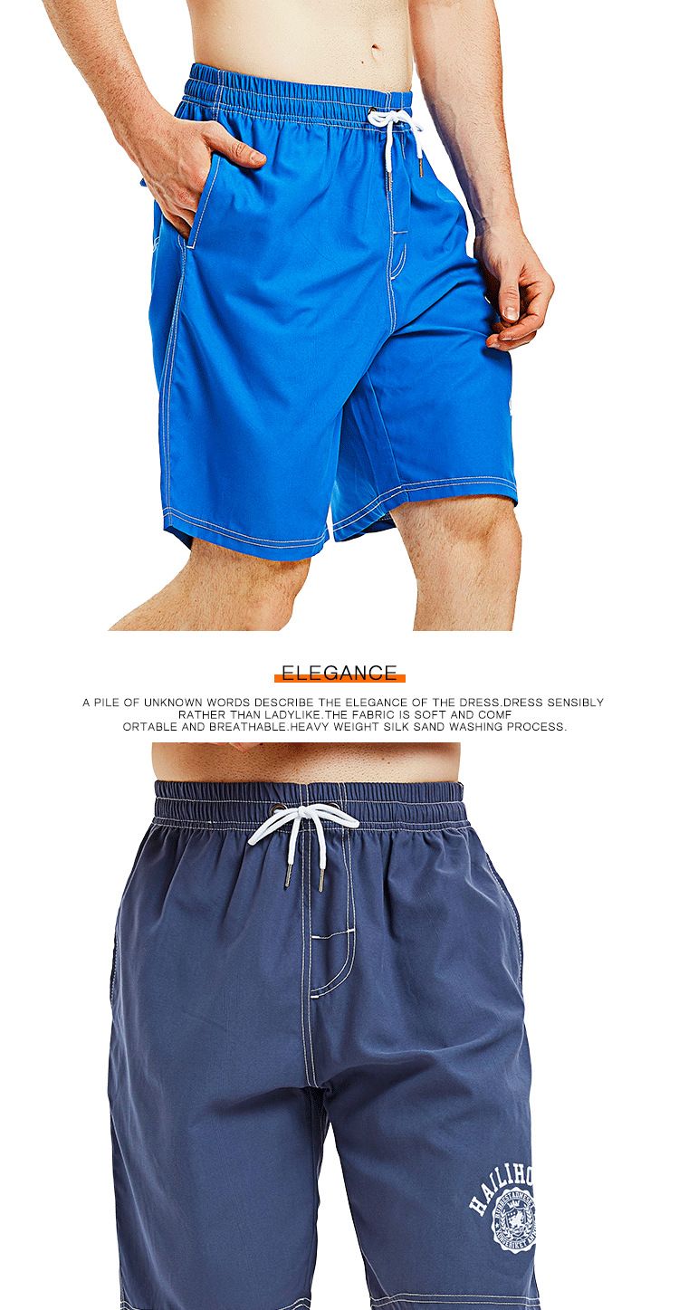 Short de bain ample à séchage rapide et imprimé floral, cinq points, avec doublure intérieure, grande taille, pour homme, été_voghion.com