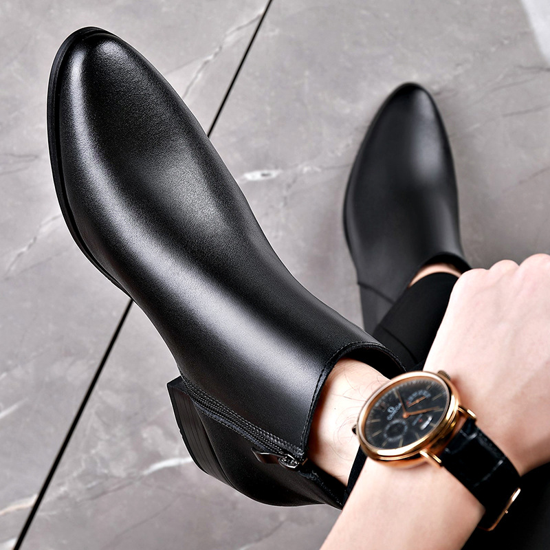 Cowboy-Stiefel, wasserdicht, Bohemian-Stil, Vintage-Stil, mittelhoher Absatz, runde Zehen, Schnürung, Sportschuhe für formelle Veranstaltungen_voghion.com