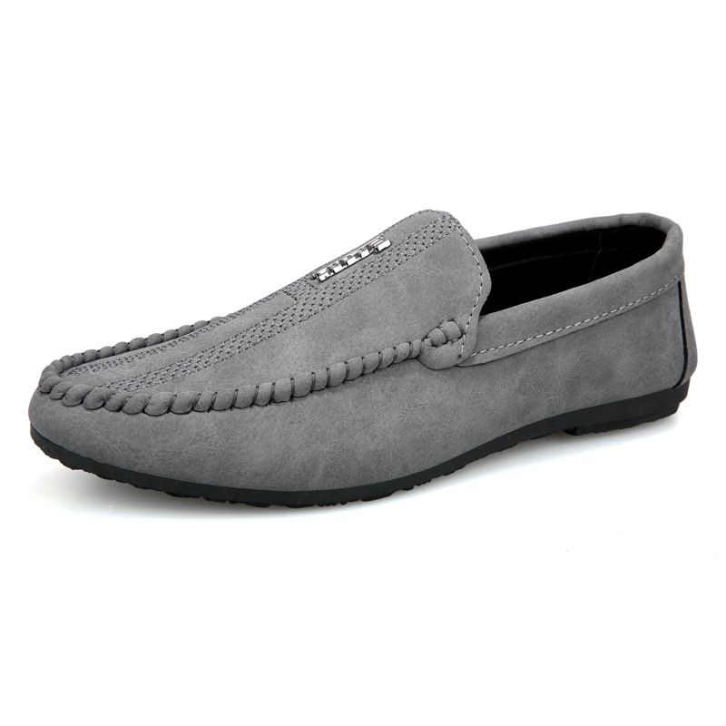 2025 New Summer Lefu Men's Casual Korean Edition, Low , Lazy Feet Shoes, Bean Trendy Shoes_voghion.com