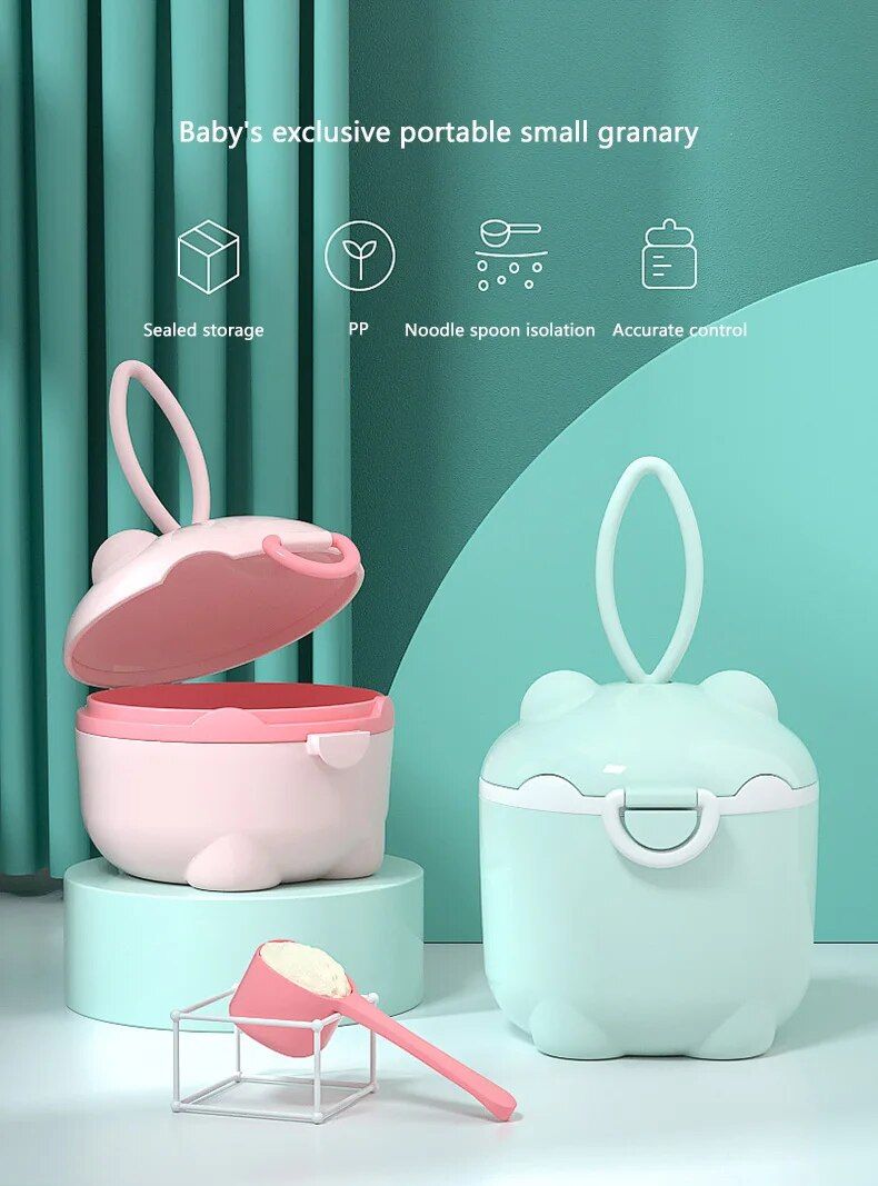 Baby Formula Box Portable Food Supplement Box Sealed Can Divisible Moisture-proof Storage Tank_voghion.com