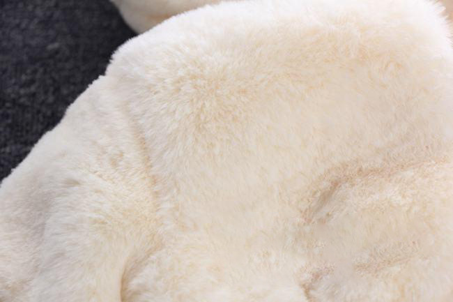 Kinderbekleidung Pelzmantel für Mädchen Gepolsterte Kinderjacke aus Fellimitat Ohren gepolsterter Jackenüberzug_voghion.com