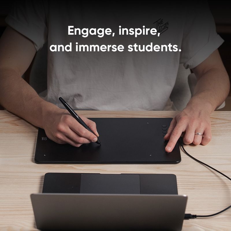 XP Pen Deco 01 V3 Graphics Tablet 10*6 Inch For Web Conferencing Broadcasting Distance Learning Education Online Meeting_voghion.com