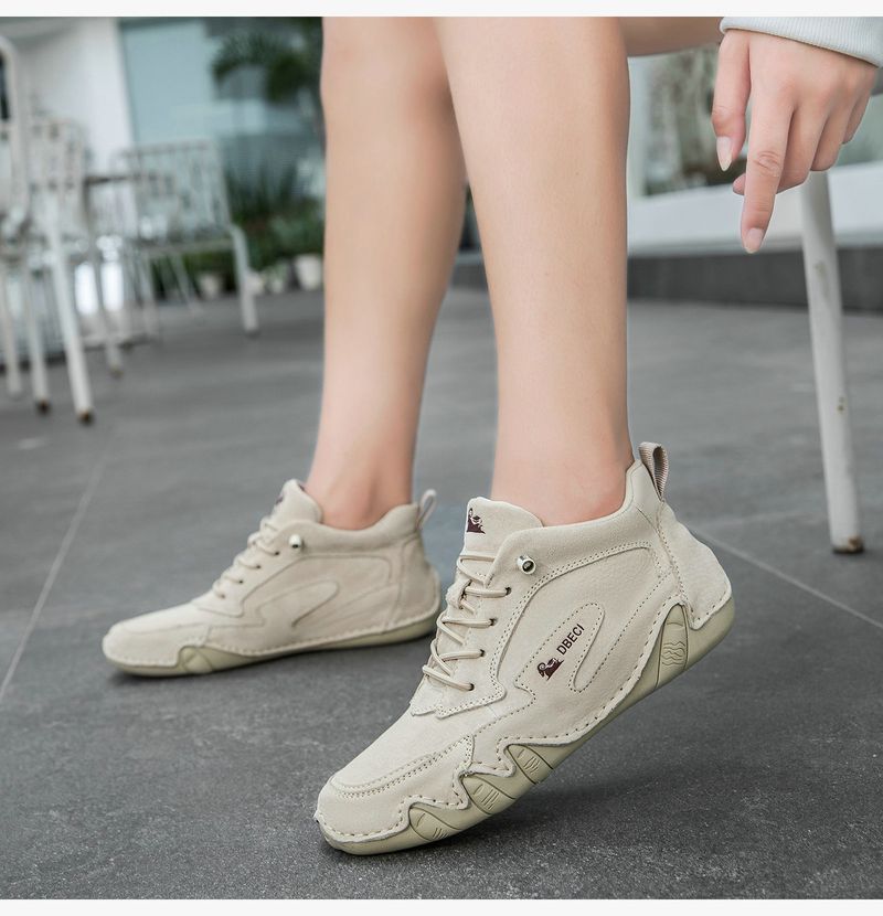 High-top Large-size Women's Shoes First-layer Leather Women's Martin Boots Short Boots Sports And Leisure Shoes Versatile Leather Boots_voghion.com