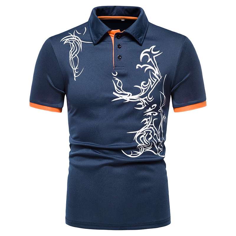 Vīriešu polo krekls Vīriešu krekls ar īsām piedurknēm polo krekls 3D ielas ikdienas modes vīriešu tops_voghion.com