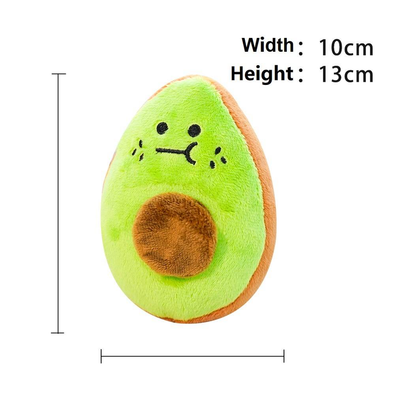 Pet Plush Avocado Sound Toy Explosion Tooth Grinding Boring Dogs And Cats_voghion.com