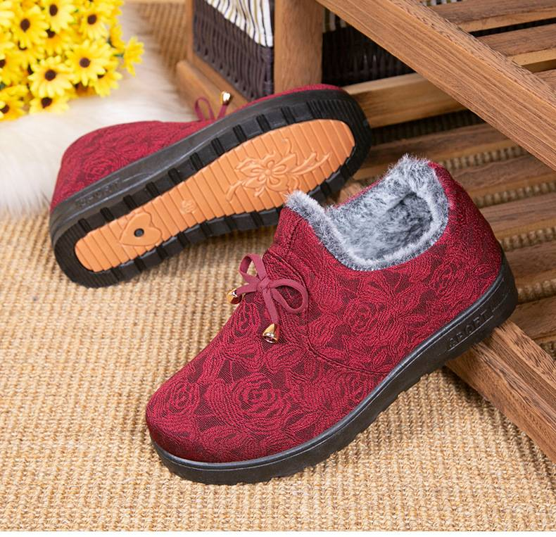 Winter-Baumwollschuhe für Damen mit weicher Sohle und rutschfesten Baumwollschuhen für Mütter mittleren und älteren Alters_voghion.com