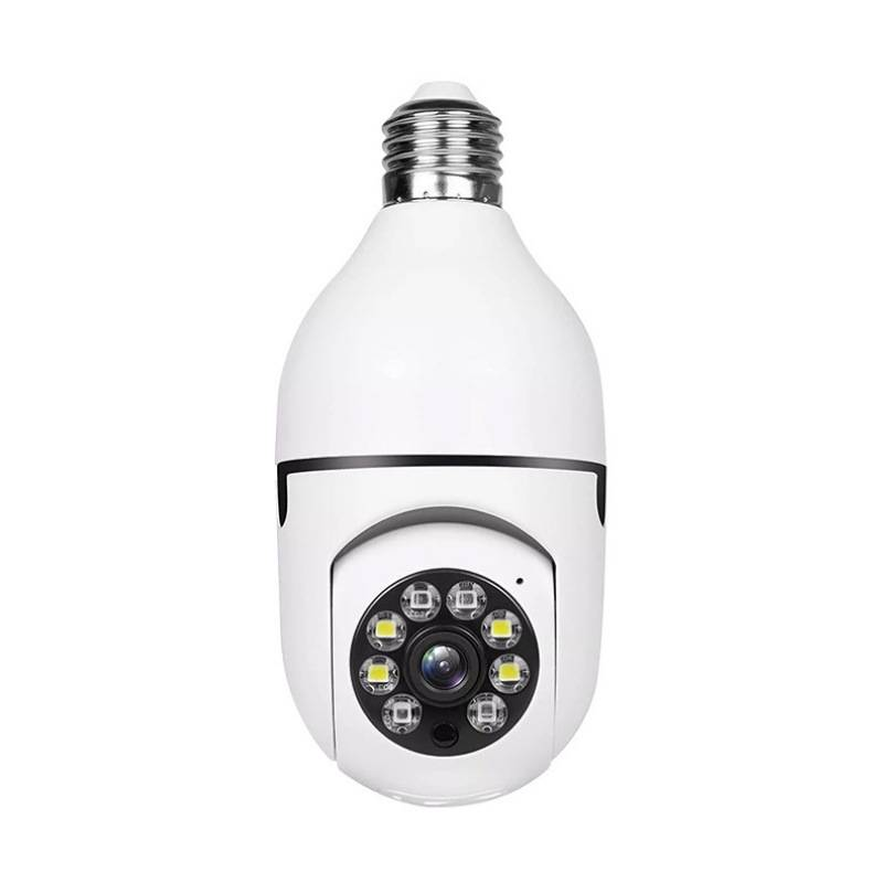 Telecamera panoramica per la casa 2.4G con testa della lampada, telecamera wireless con lampadina E27, rotazione a 360 gradi, visione notturna, modello esplosivo_voghion.com