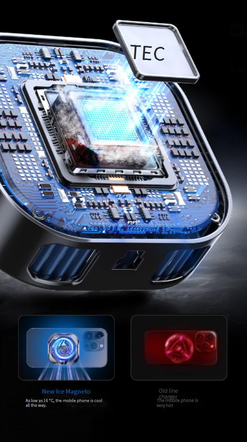 Halbleiter-Telefonkühler für Spiele – Aufsteckbarer Kühllüfter (4 °C – 25 °C, einstellbar ≤ 20 dB)_voghion.com