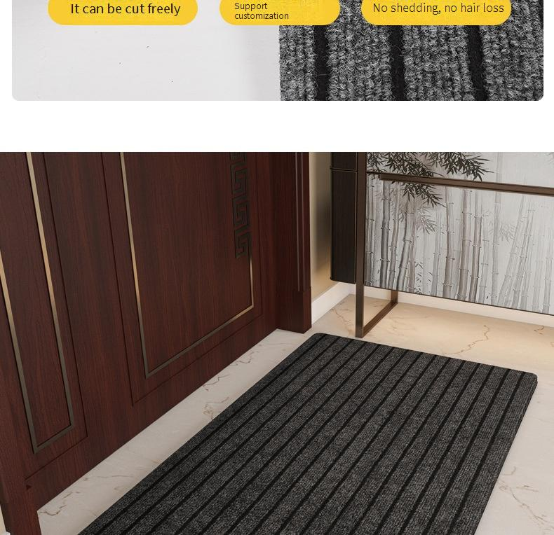 Zerbino antiscivolo - Tappeto d'ingresso super assorbente e resistente all'olio per cucina e soggiorno (tagliabile su misura e lavabile)_voghion.com