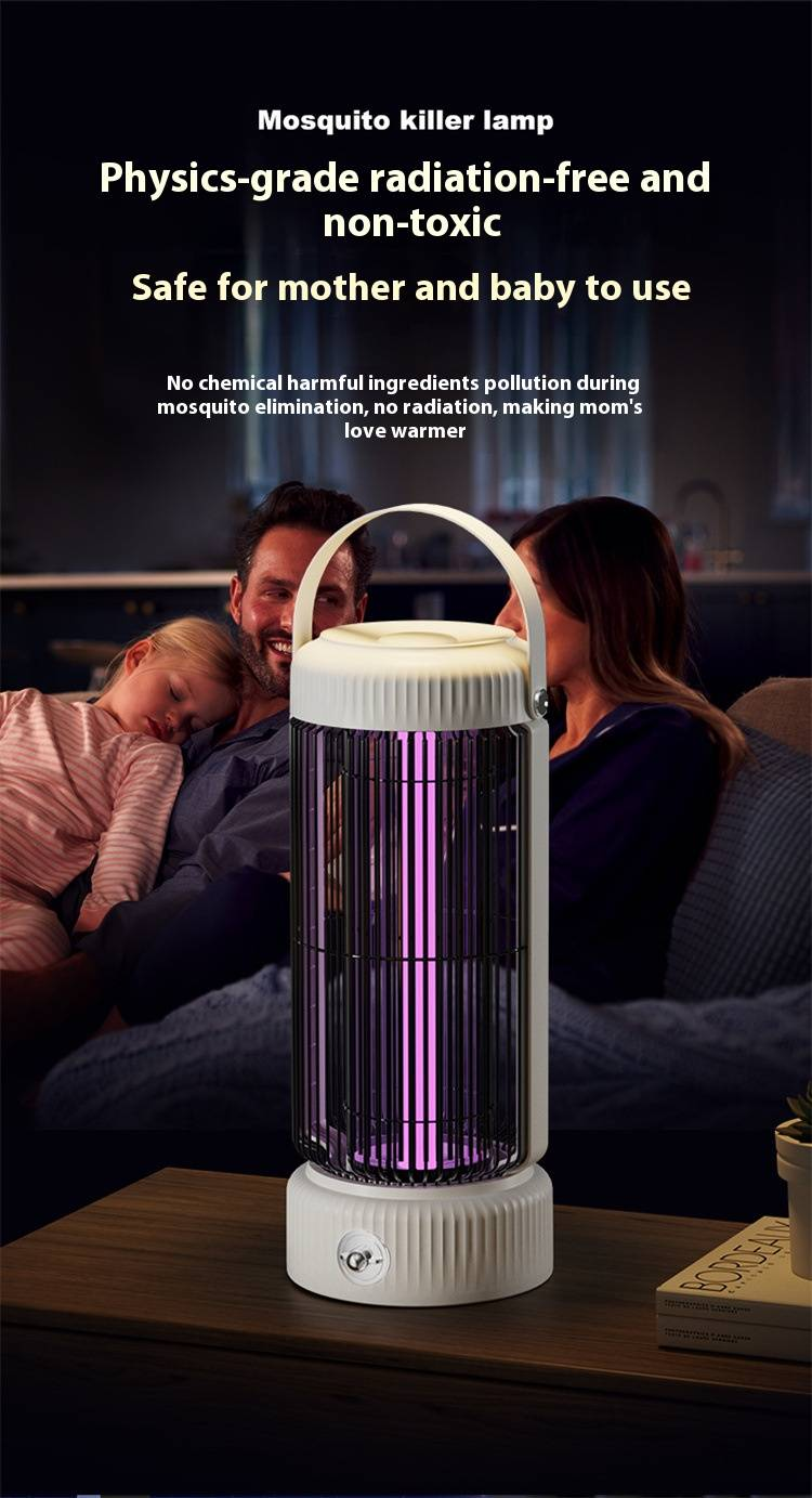 Electric Mosquito Killer - USB Rechargeable Indoor/Outdoor Zapper With UV Light & Photocatalyst_voghion.com