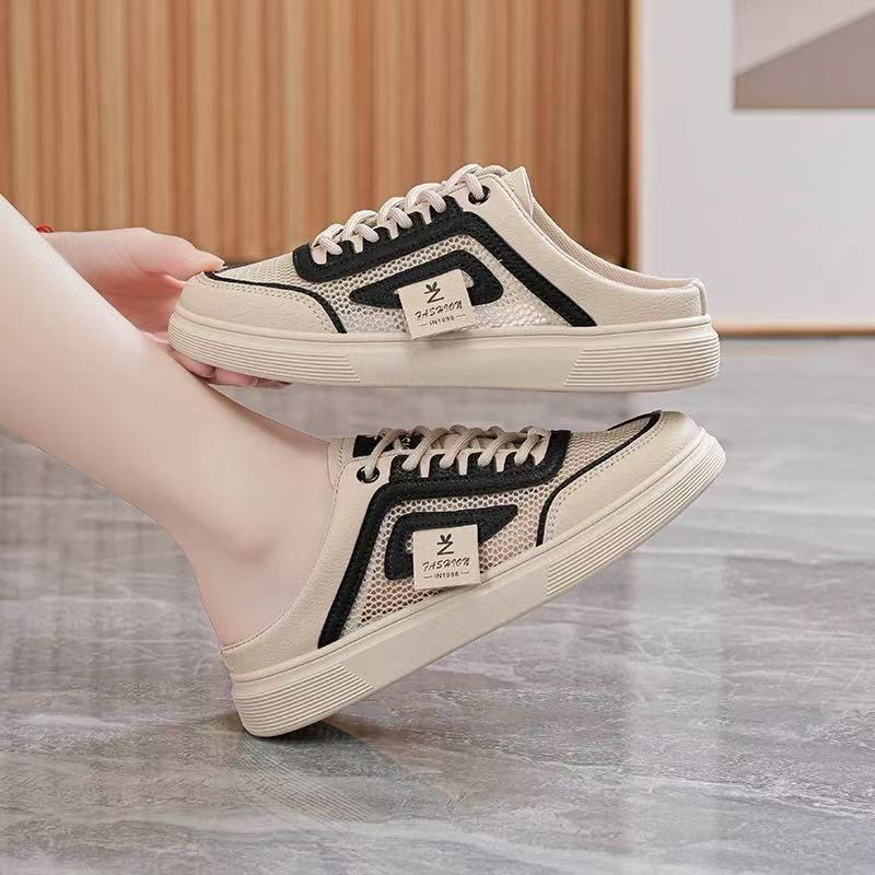 Neu 2025 Dicksohlen, Große Mesh Sport Casual Single Schuhe für Damen Für Frühling Und Herbst 2025_voghion.com