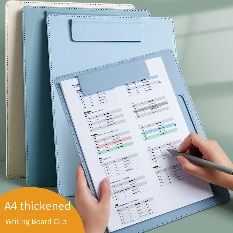 Tableau d'écriture professionnel A4 avec porte-stylo – Idéal pour les étudiants, le bureau et les réunions d'affaires – Option de logo personnalisable_voghion.com