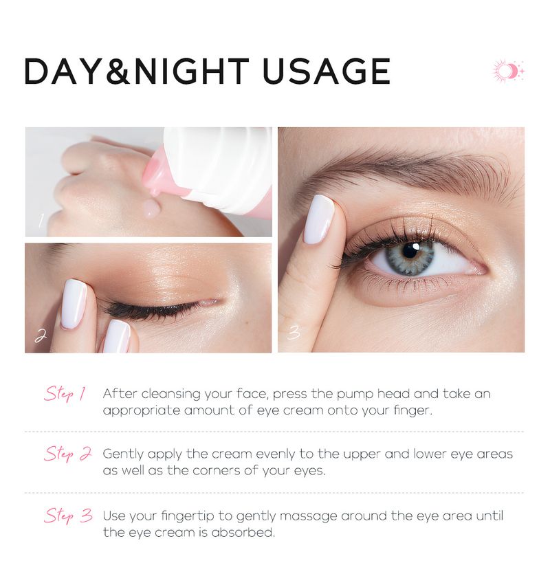 LAIKOU Sakura Dag an Nuecht Aencrème 20g Hydratiséierend Feuchtigkeitsspendend Aenhaut_voghion.com