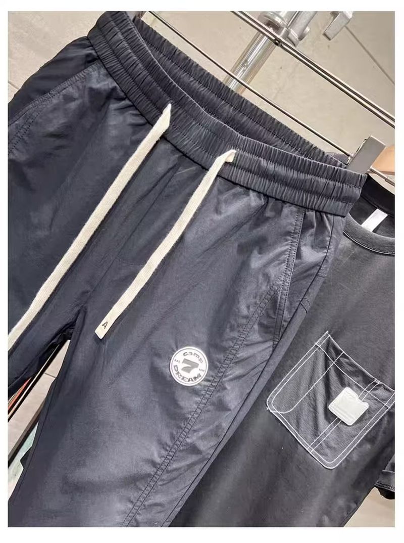 Men's Clothing New Quick drying Skinny Pants Light Luxury Labeled Sports Pants Youth All match Casual Pants Nine point Pants Men_voghion.com