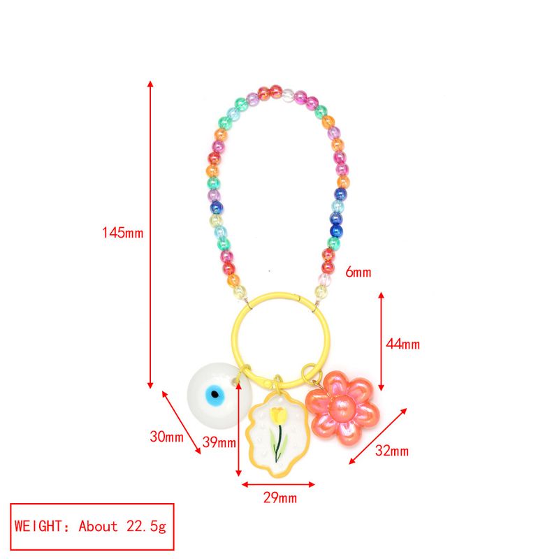 Neuer farbiger Schlüsselanhänger zum Selbermachen von Dopamin mit Teufelsauge-Schlüsselanhänger, Handykette, Autoanhänger._voghion.com