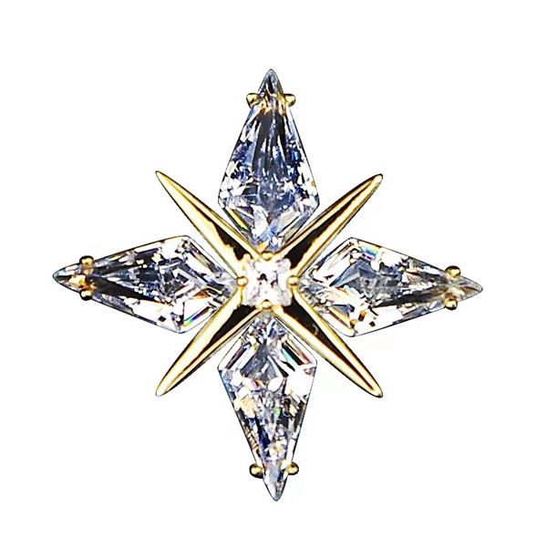 Spilla piccola Starlight, spilla placcata in oro, spilla di alta qualità, bottone, abito da uomo e da donna, corsetto, camicia, accessori di moda_voghion.com
