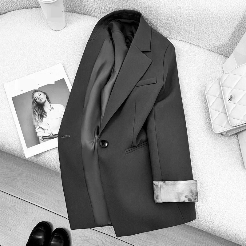 Damenbekleidung Große Größe Casual Design Anzugjacke Für Frauen Frühling Neuer Stil Einzigartige Manschetten High-End Kleines Anzugoberteil_voghion.com