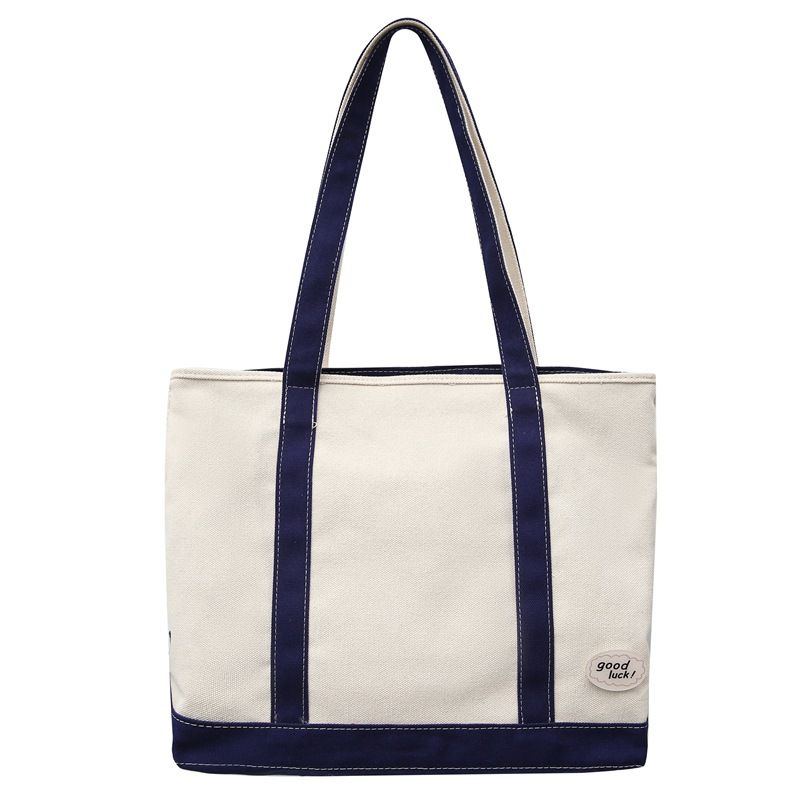 Borsa a tracolla alla moda coreana da donna, grande capacità, in tela, 2023_voghion.com