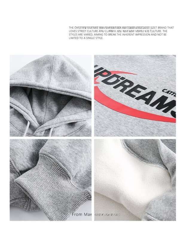 Mars Meteor Attack Design Letter Printed Hoodie Loose Street kapucnis pulóver, vastagított bársonyból_voghion.com