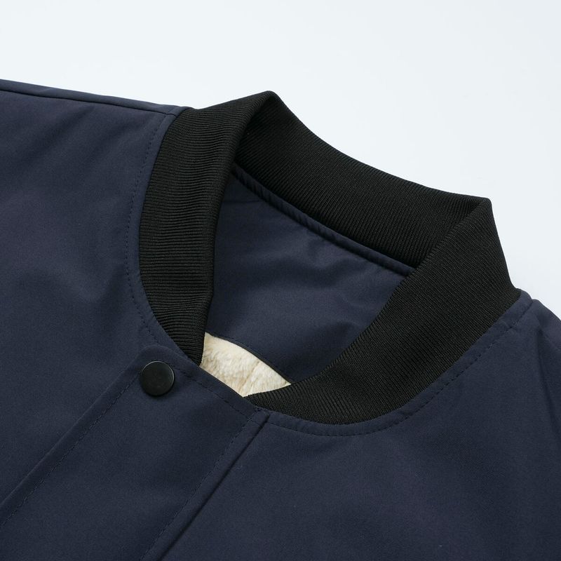 Men's New Autumn And Winter Jacket With Lambing Wool, Men's Casual Trend Stand Up Collar Top With Thick Wool, Men's Jacket_voghion.com