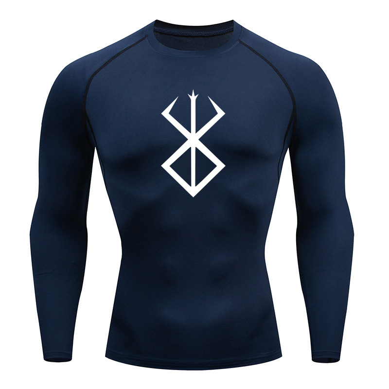 Man's Clothing Sports Tight Quick Drying Fitness Wear Short Sleeve Running High Elastic Moisture Absorption Compression T-shirt For Men_voghion.com
