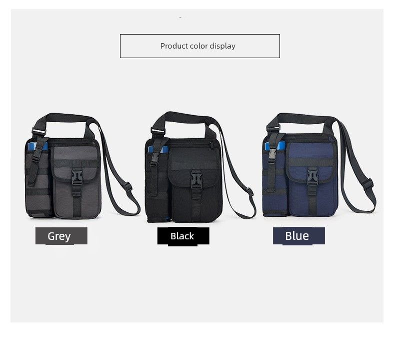 Outdoor Wild Fishing Vacuum Cup 8-Inch Flat Messenger Bag_voghion.com
