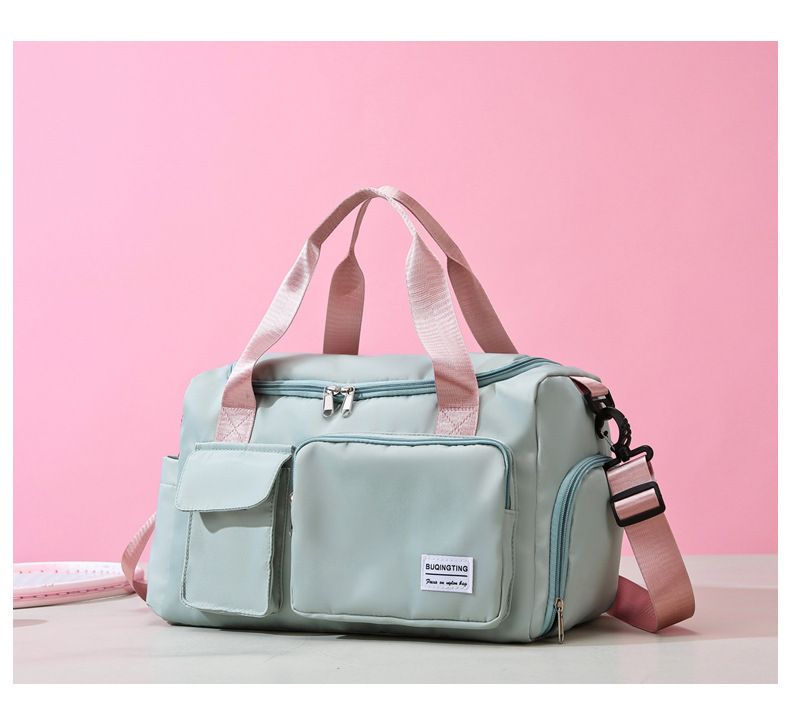 Travel with large capacity diagonal span, lightweight dry wet separation, foldable storage, fashionable fitness bag for_voghion.com