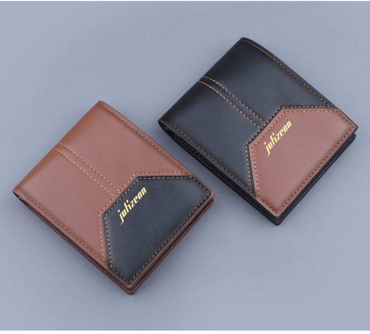Men's Short Wallet Card Holder Integrated Short Wallet Men's Card Holder With Zipper Short Wallet Men's Wallet Men's Coin Purse_voghion.com