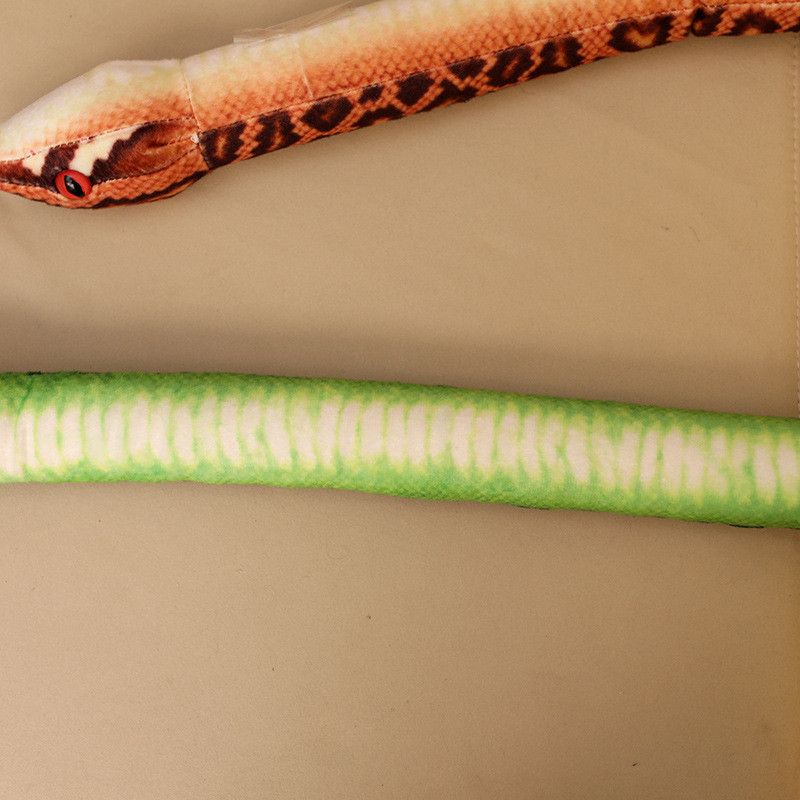Large Plush Snake Realistic Toy For Kids Soft And Cuddly 120cm Pp Cotton Animal Stuffed_voghion.com