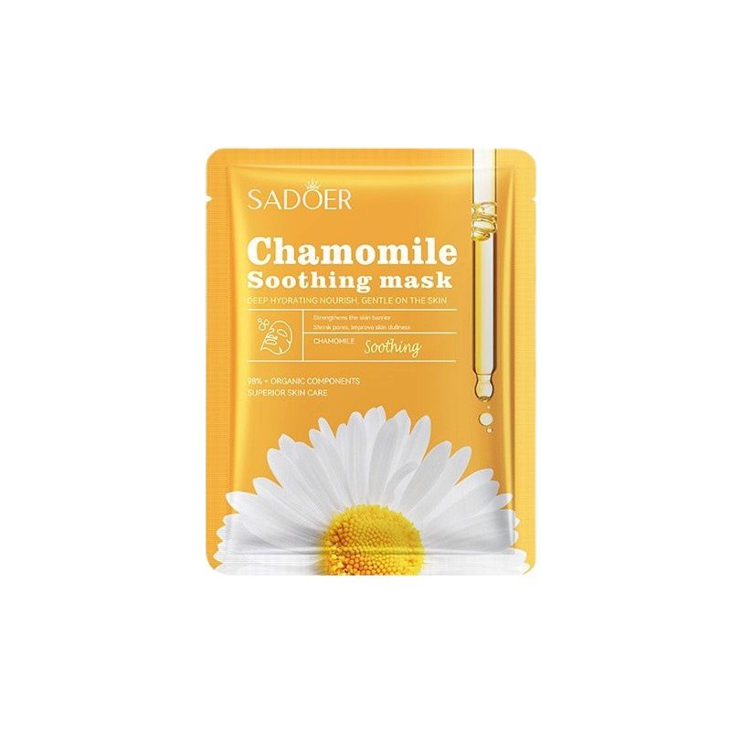 Maschera viso idratante e lenitiva alla camomilla SADOER_voghion.com