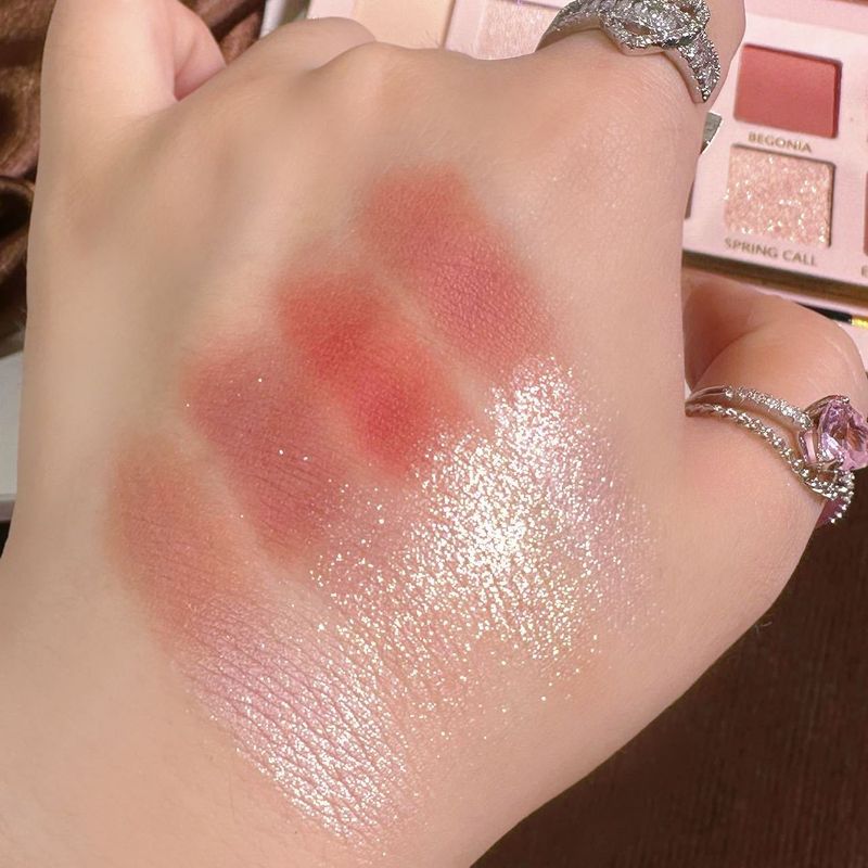 Nova oljna slika Begonia v prahu, rjava mat biserno bleščeča zemeljska barva, očesna ploščica z nizko nasičenostjo_voghion.com