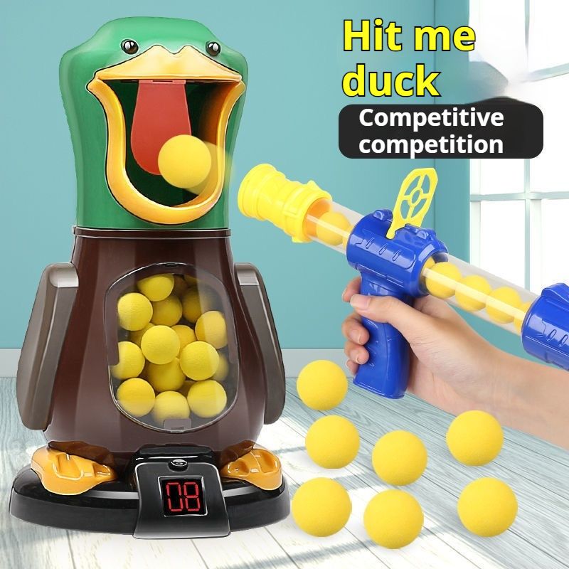 Dětská střílečka Hit Me Duck, hračka, pistole, náboje pro chlapce, aerodynamické, měkké, elastické, hračky pro rodiče a děti, interaktivní zábava, bezpečnostní hračka, pistole_voghion.com