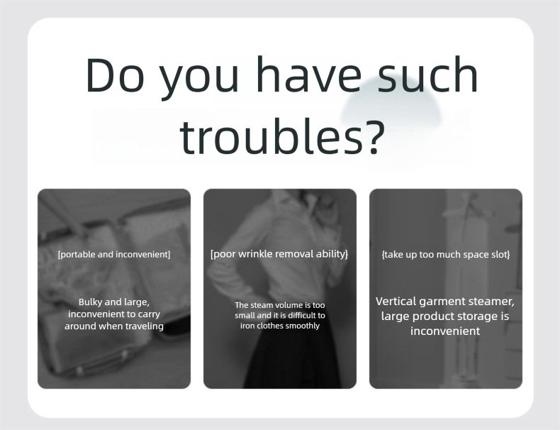 Handheld Electric Garment Steamer, Household Steam Iron With Large Water Tank, 360° Rotating Head_voghion.com