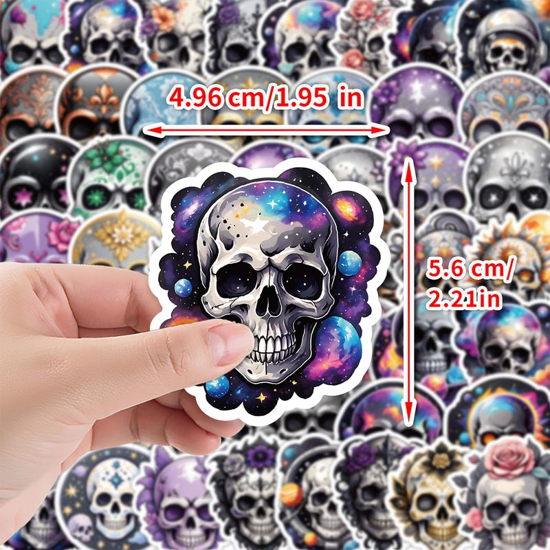 Adesivos 50 Adesivos de Grafite de Caveira de Halloween Estilo Nórdico Copo de Água Bagagem Skate Adesivos Decorativos À Prova D'água_voghion.com