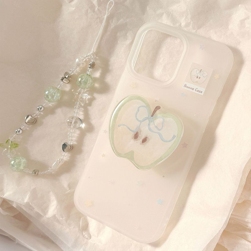 Étui TechGlobe Green Stand compatible avec iPhone 16 Pro Max et iPhone 15, Niche Graffiti, en silicone et avec chaînette de suspension._voghion.com