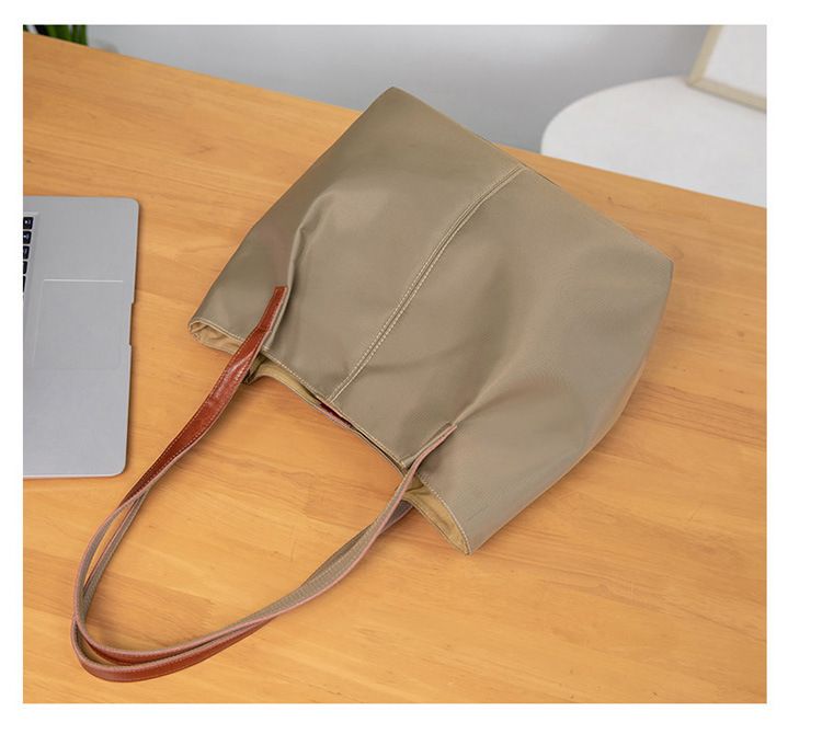 Borsa a tracolla da donna, borsa da donna, borsa a tracolla in tela e nylon, grande, Oxford, semplice, da lavoro, per pendolari_voghion.com