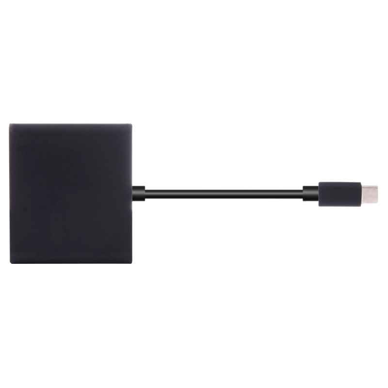 USB-C / Type-C 3.1 kištukas į USB-C / Type-C 3.1 Mother & HDMI Female & USB 3.0 Mother Adapteris_voghion.com