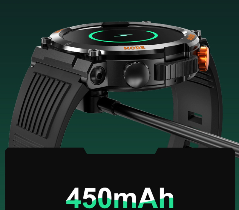 Nouvelle montre intelligente HT17 ronde Bluetooth appel fréquence cardiaque et surveillance de la pression artérielle montre de sport en plein air à trois épreuves_voghion.com
