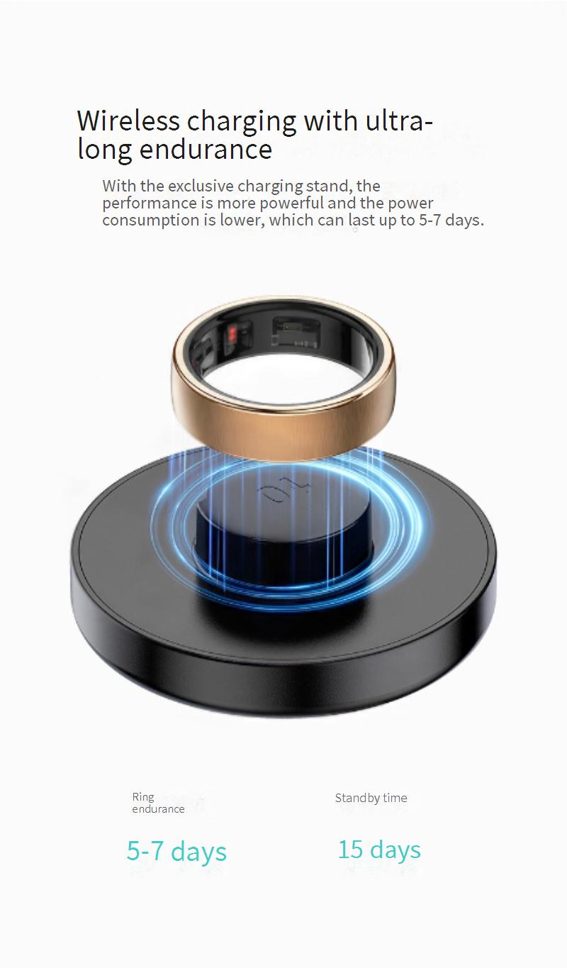 Ringe R10 Drahtlose Lade Schießen Ring Geste Video Musik Gesundheit Herz Rate Blut Sauerstoff Smart Ring_voghion.com