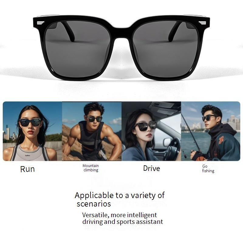 Smarte Bluetooth-Brille GS01 – Freisprechfunktion für Anrufe und Musik, polarisierte UV400-Gläser, geringes Gewicht (31 g), Touch-Steuerung zum Autofahren/Radfahren_voghion.com