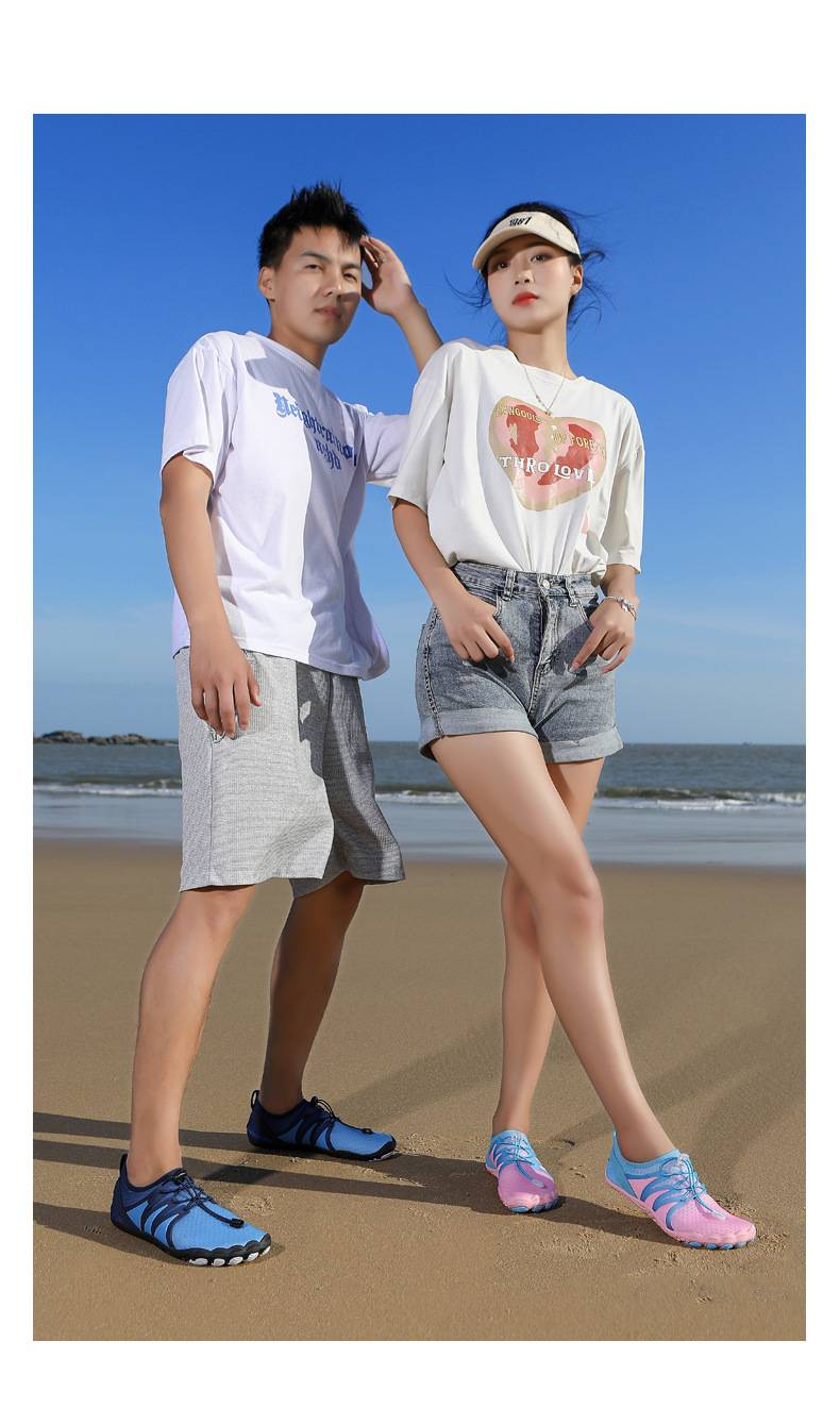 Breathable Quick-Dry Water Shoes – Lightweight Aqua Socks For Swimming, Yoga & Outdoor Adventures (Low-Cut, Stretch Fit, Unisex)_voghion.com