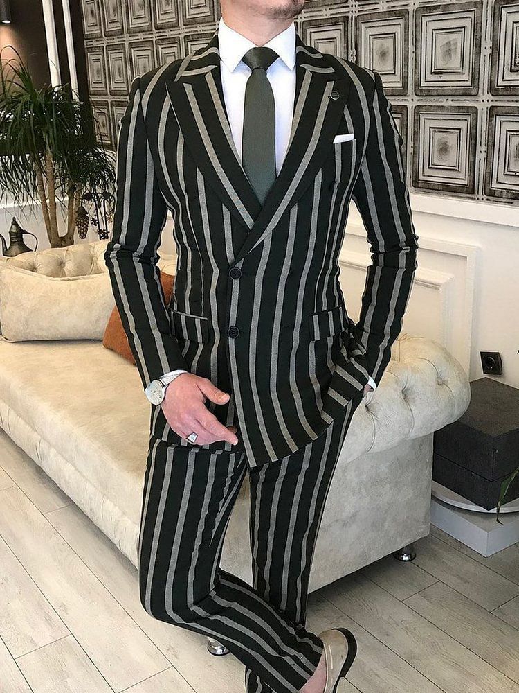 2023 Lente en herfst Nieuwe Britse stijl Casual Gradient Pak Heren Trendy Nieuw product Broek Pak Heren_voghion.com