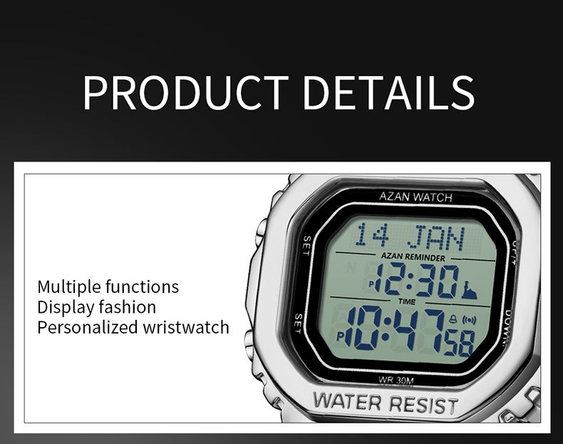 Orologio da polso digitale di lusso da uomo, orologio da polso alla moda, orologio antiurto con conto alla rovescia, impermeabile, con data e settimana, orologio da uomo_voghion.com