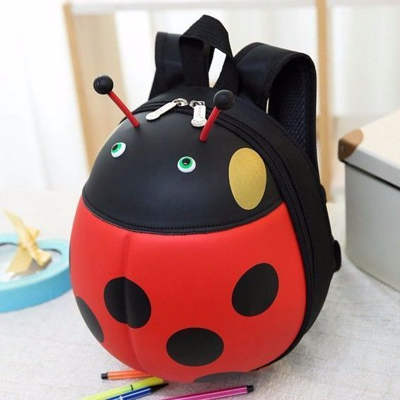 Children's Cute Seven-Star Ladybug Kindergarten Korean Version 0-6 Years Old Preschool Backpack Boys Girls Bag_voghion.com
