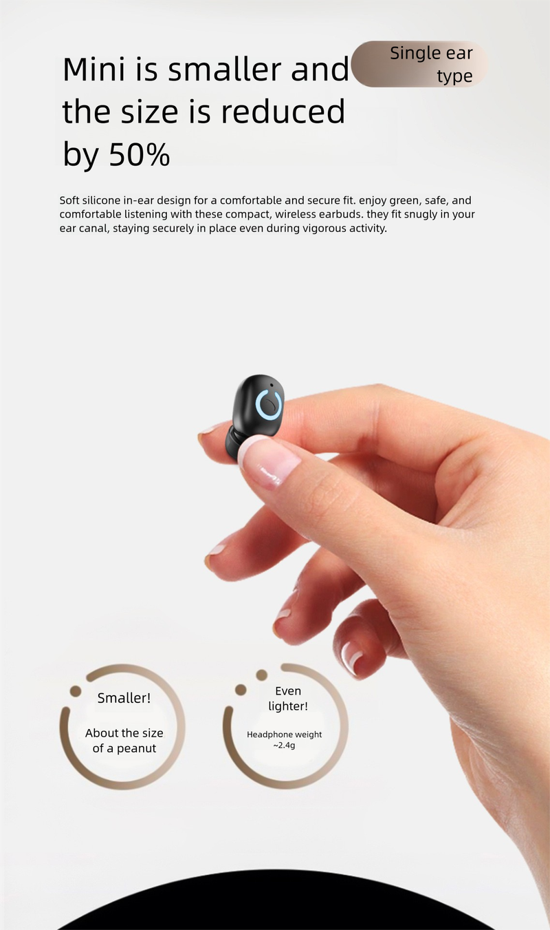 Domestic SK47 Kabellose Bluetooth-Ohrhörer Mini In-Ear Neue hohe Akkulaufzeit_voghion.com