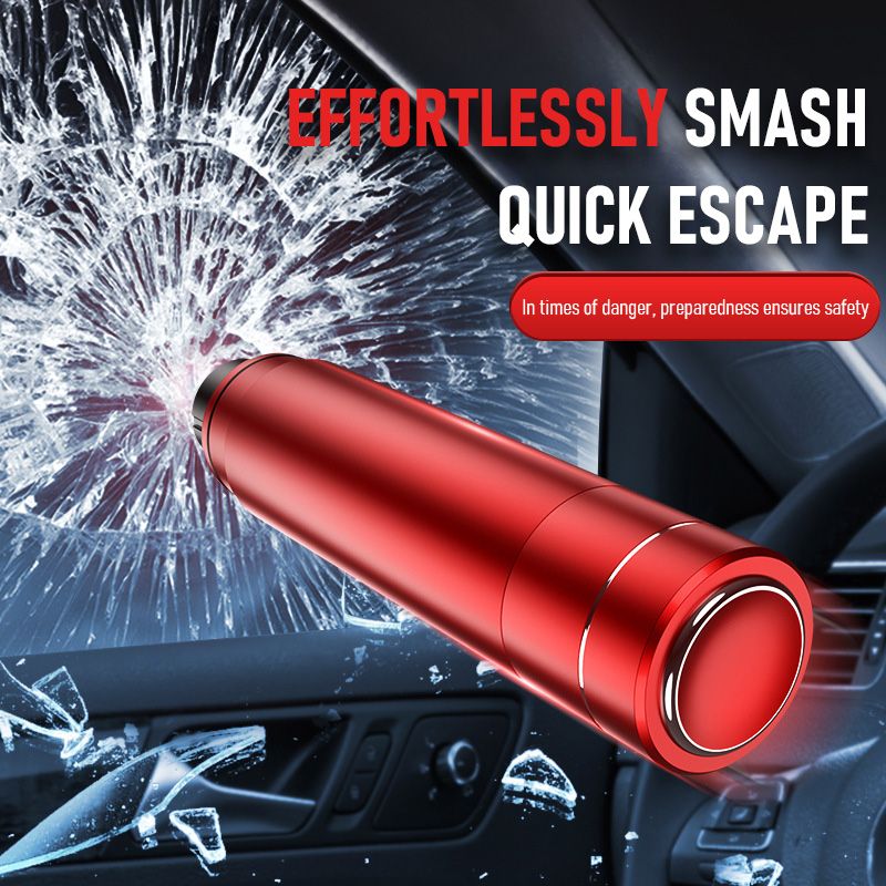 Automobilski čekić za hitne slučajeve 2 u 1 Razbijač prozora Rezač sigurnosnog pojasa Auto Window Escape Emergency Safety Hammer Alat za spašavanje_voghion.com
